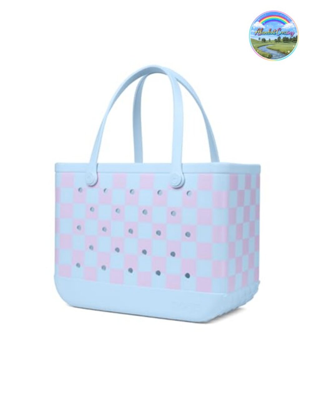 Large Tote for Beach Pool Sports Travel, EVA Washable with Inserts